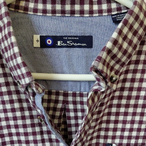 Ben Sherman Brown Casual Button Down Shirt - Picture 3 of 5